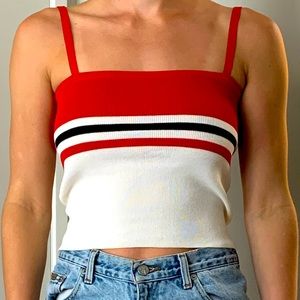 Striped crop top
